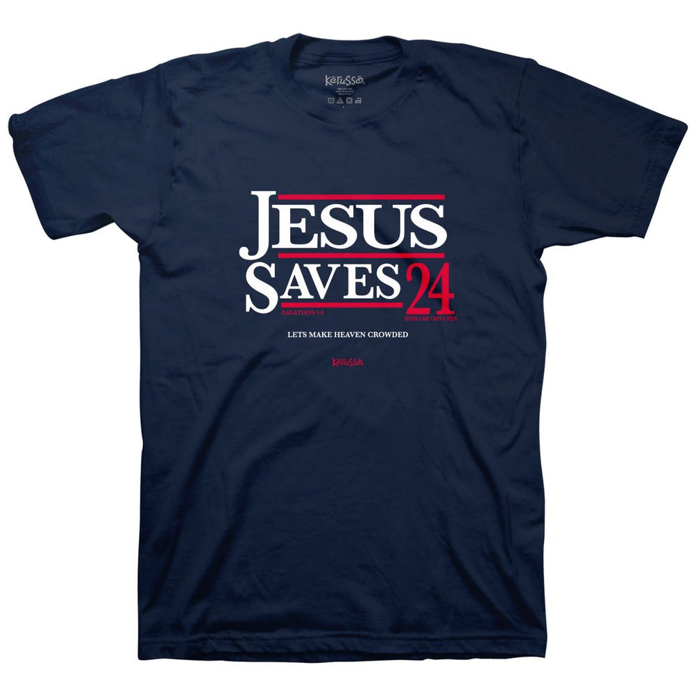 Kerusso Christian T-Shirt Jesus Saves '24 | 2FruitBearers