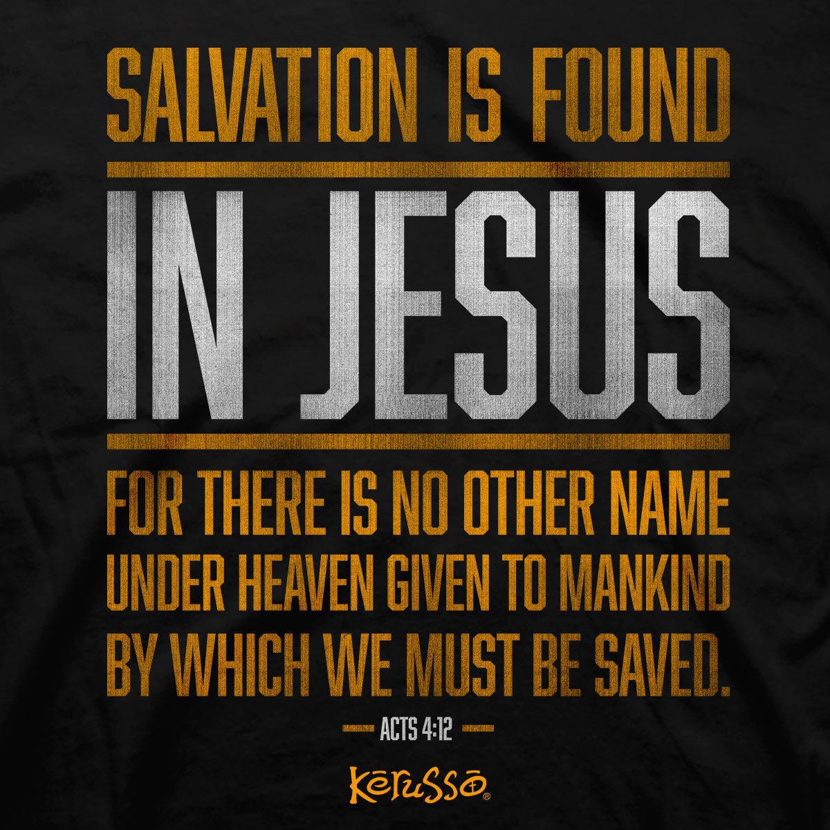Kerusso Christian T-Shirt Salvation In Jesus | 2FruitBearers
