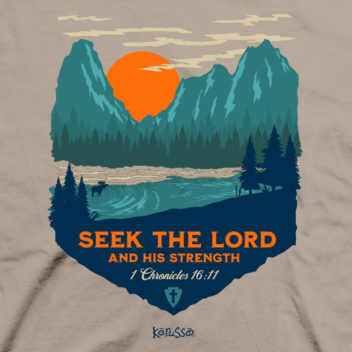 Kerusso Christian T-Shirt Seek The Lord | 2FruitBearers