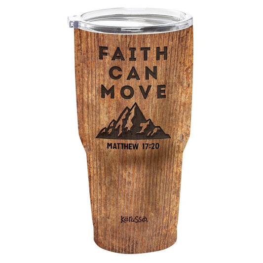 Kerusso Faith Can Move 30 oz Stainless Steel Tumbler | 2FruitBearers