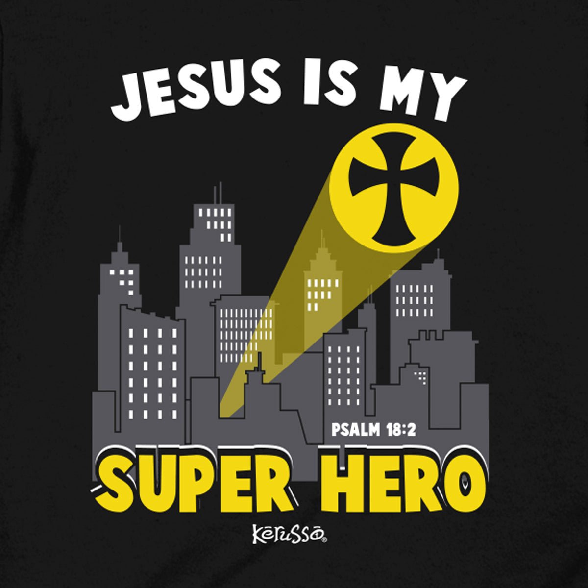 Kerusso Kids T-Shirt Jesus Super Hero | 2FruitBearers