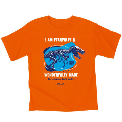 Kerusso Kids T-Shirt Wonderfully Made Dinosaur | 2FruitBearers