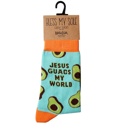 Kerusso Socks Jesus Guacs My World | 2FruitBearers