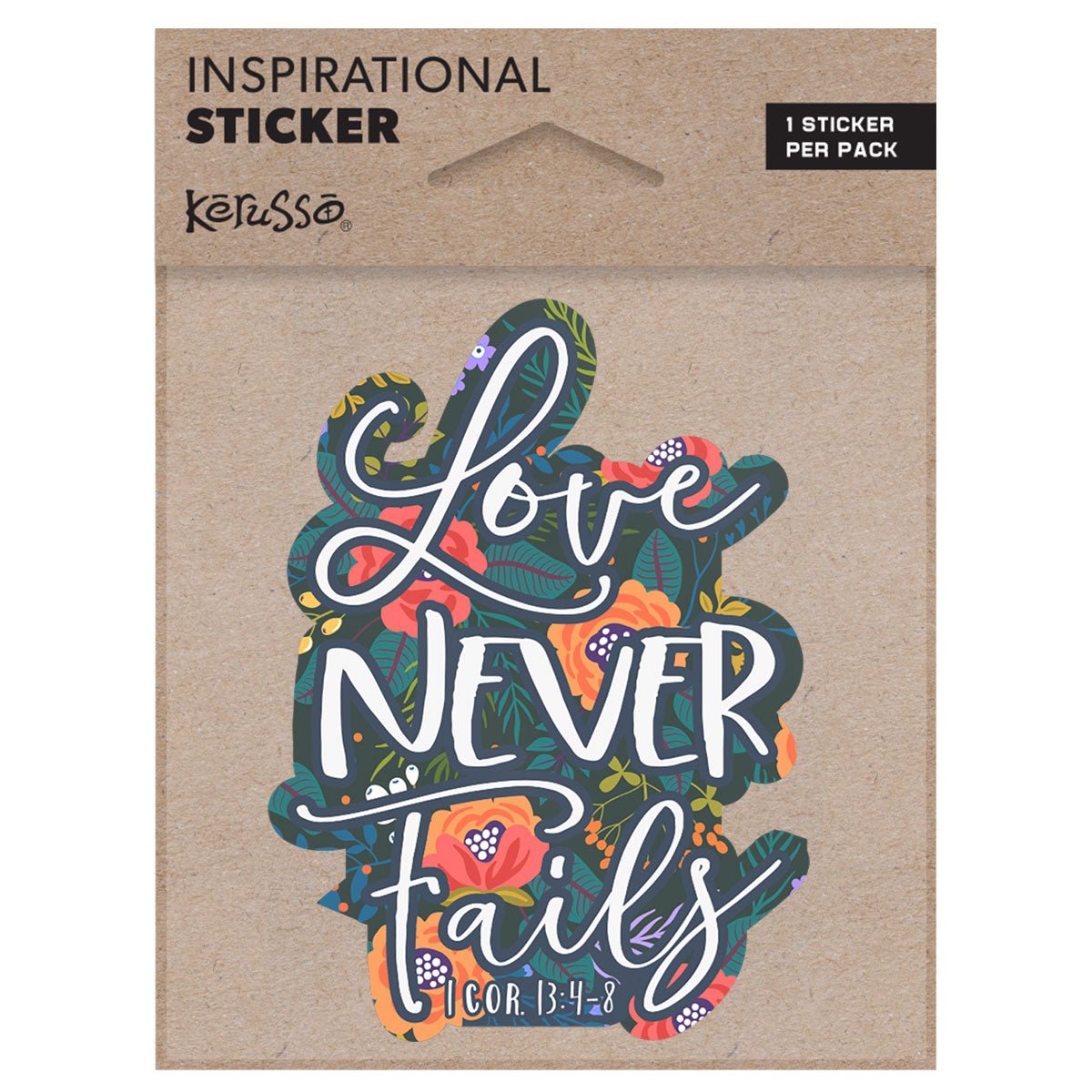 Kerusso Sticker Love Never Fails | 2FruitBearers