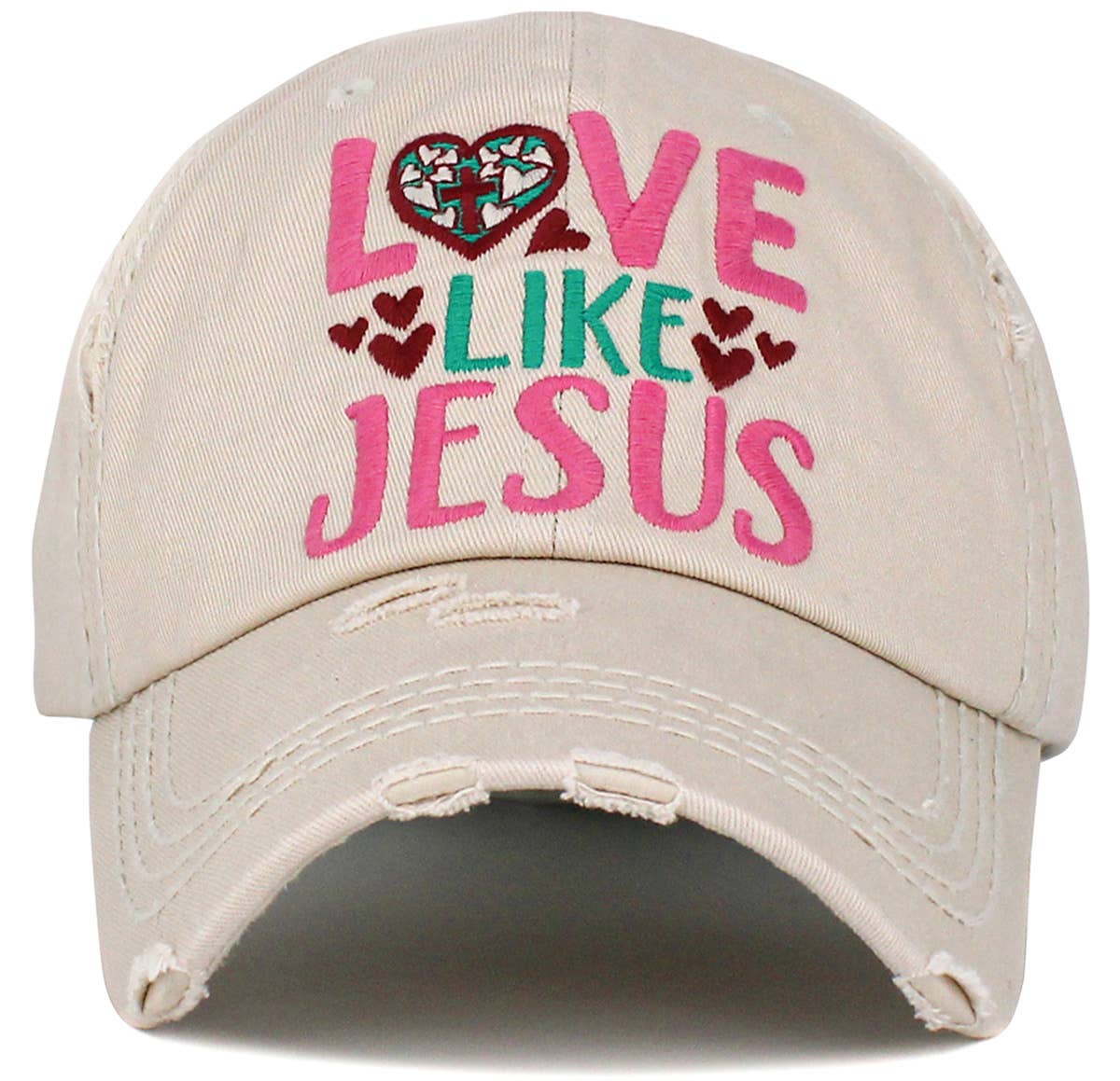Love Like Jesus Washed Vintage Ballcap | 2FruitBearers