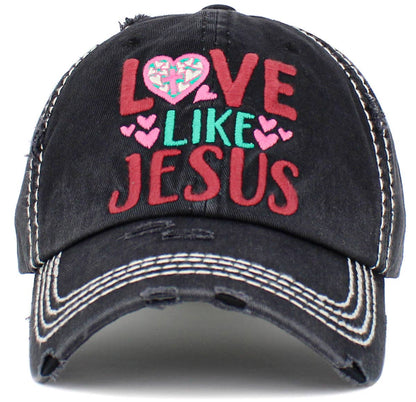 Love Like Jesus Washed Vintage Ballcap | 2FruitBearers