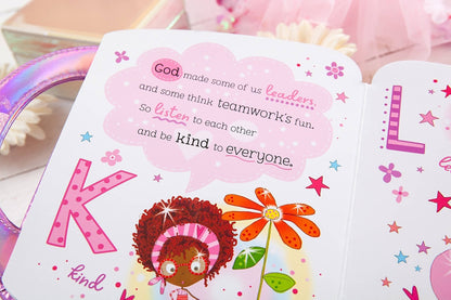 My Pretty Pink ABC of God Loves Me Book For Toddlers | 2FruitBearers