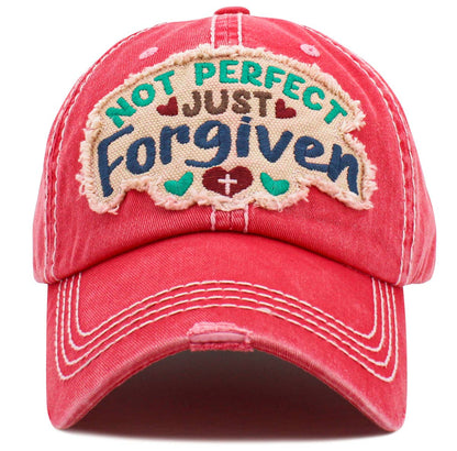 Not Perfect Just Forgiven Washed Vintage Ballcap | 2FruitBearers