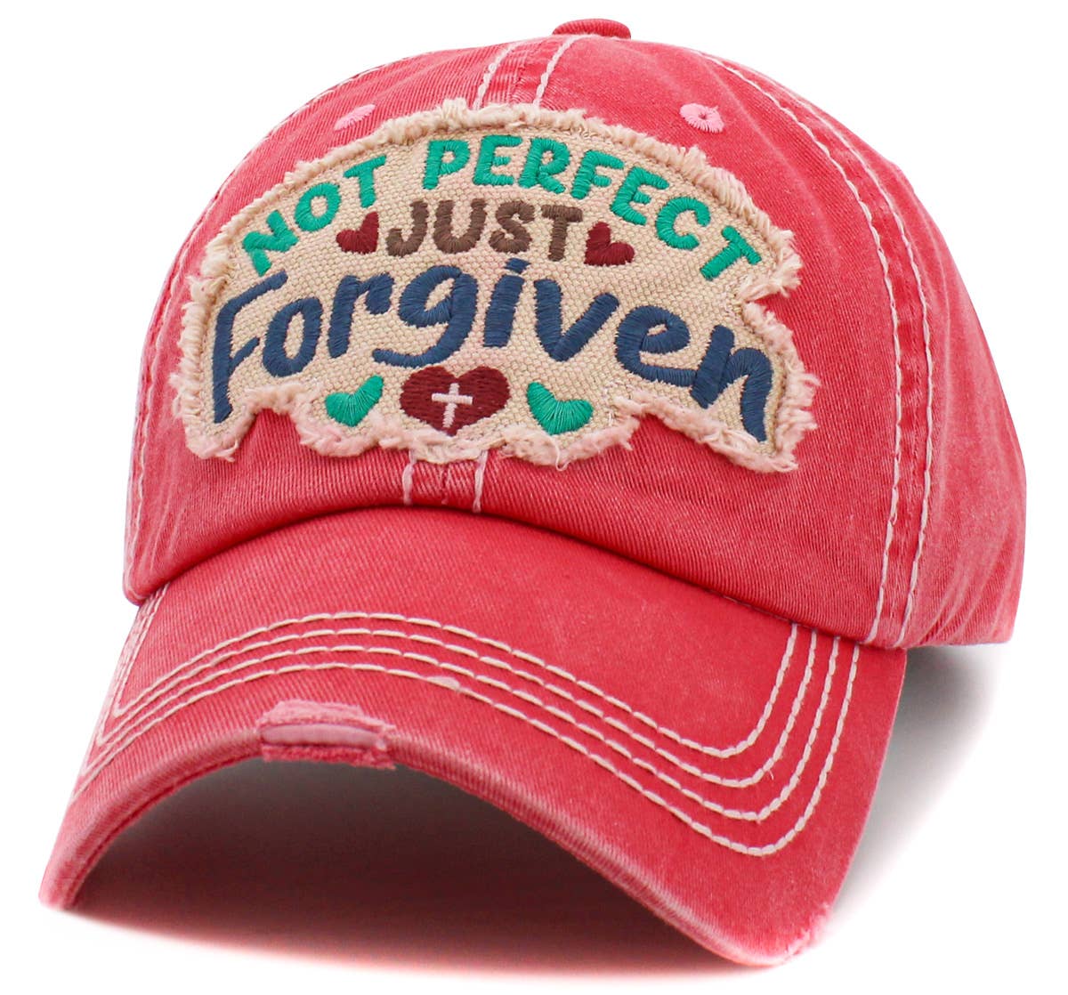 Not Perfect Just Forgiven Washed Vintage Ballcap | 2FruitBearers
