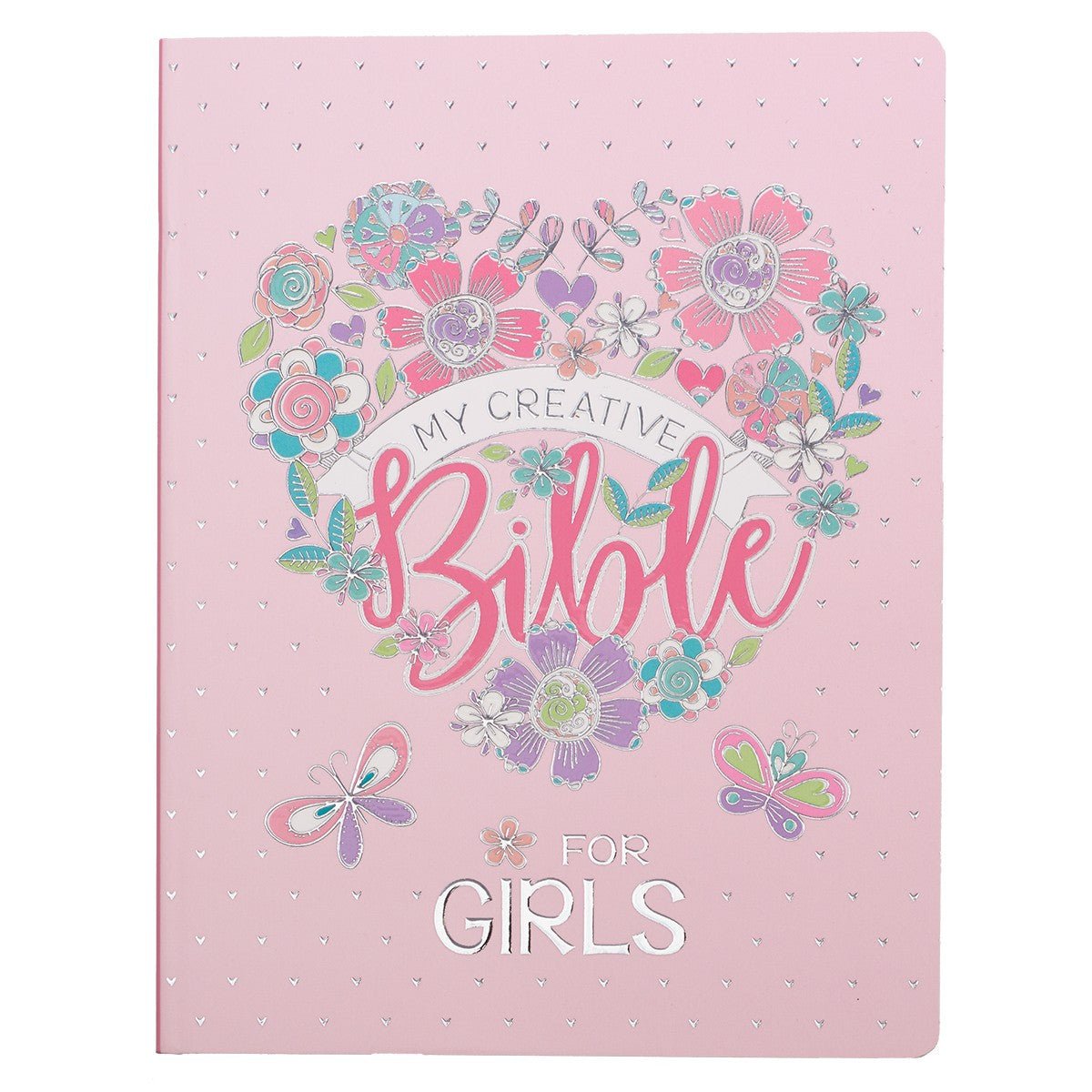 Pink Floral Heart Flexcover My Creative Bible for Girls - ESV Journaling Bible | 2FruitBearers
