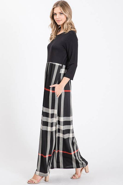 Renee' Plaid Maxi Dress | 2FruitBearers