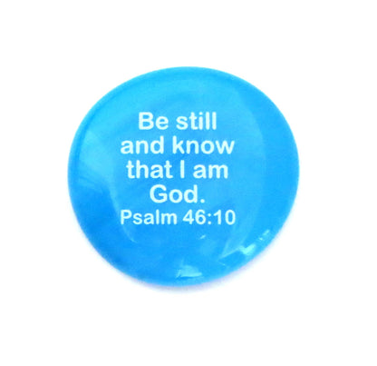 Scripture Glass Stone: Be still and know that.. Psalm 46:10 | 2FruitBearers
