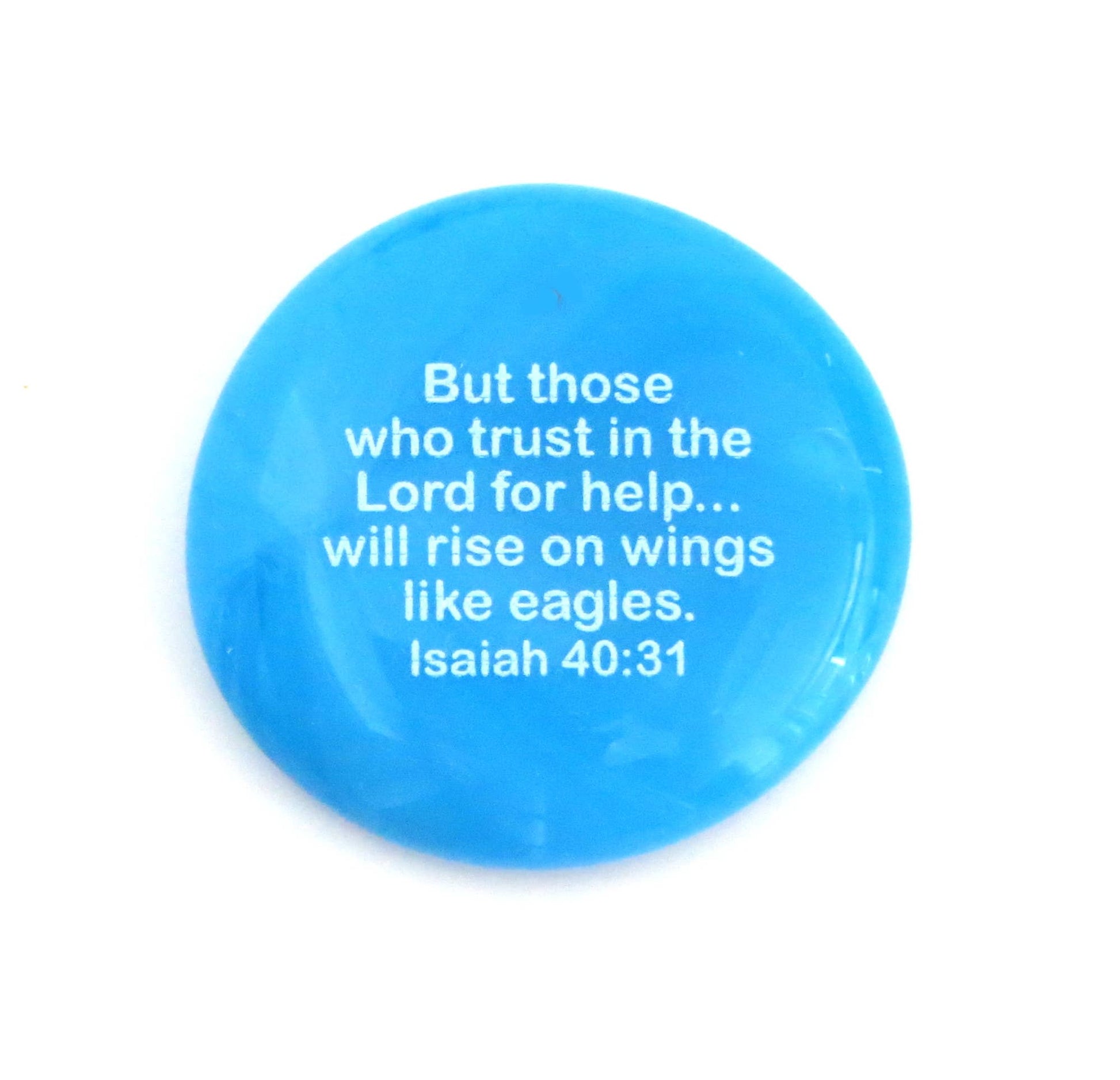 Scripture Glass Stone: But Those Who Trust In...Isaiah 40:31 | 2FruitBearers