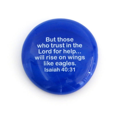 Scripture Glass Stone: But Those Who Trust In...Isaiah 40:31 | 2FruitBearers