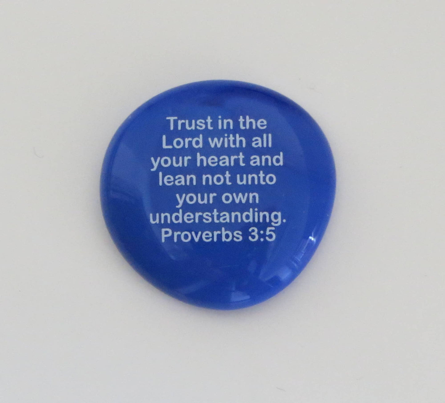 Scripture Glass Stone: Trust in the Lord.. Proverbs 3:5 | 2FruitBearers