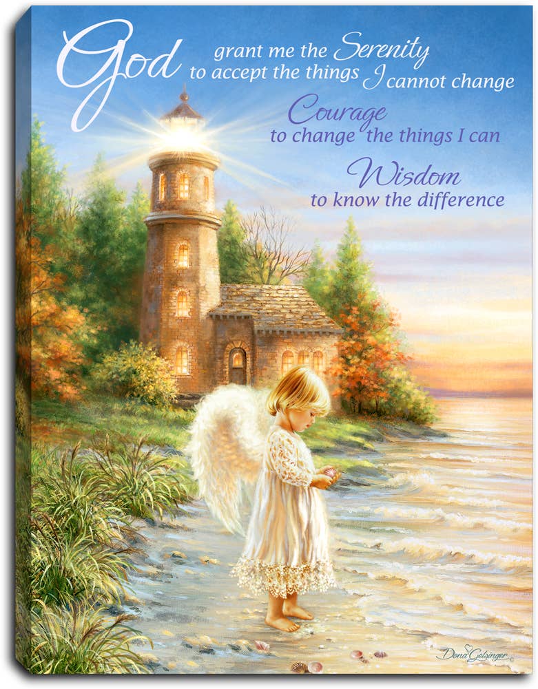 Serenity Angel 8x6 Lighted Tabletop Canvas | 2FruitBearers