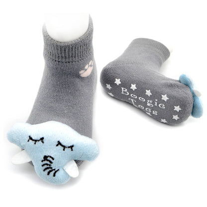Sleepy Elephant Boogie Toes Rattle Socks | 2FruitBearers