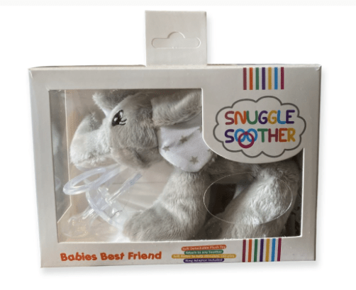 Snuggle Soother Baby Elephant-Comforter / Pacifier Clip | 2FruitBearers