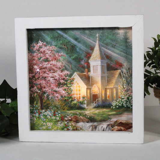 Spring Chapel Lighted Shadow Box | 2FruitBearers