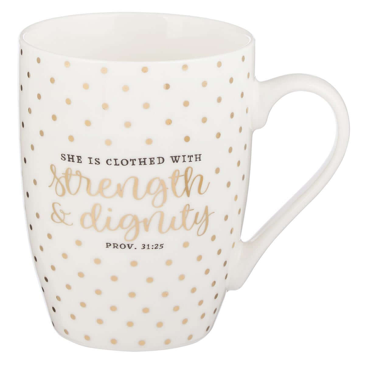 Strength & Dignity Coffee Mug – Proverbs 31:25 | 2FruitBearers