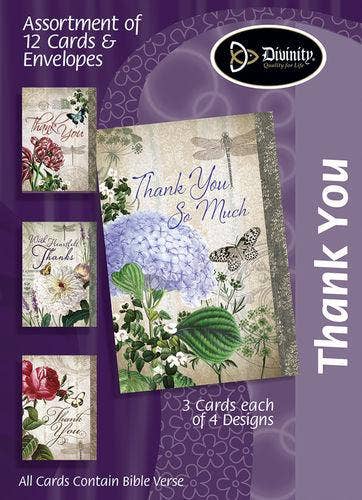 Thank You Vintage Floral Boxed Cards | 2FruitBearers