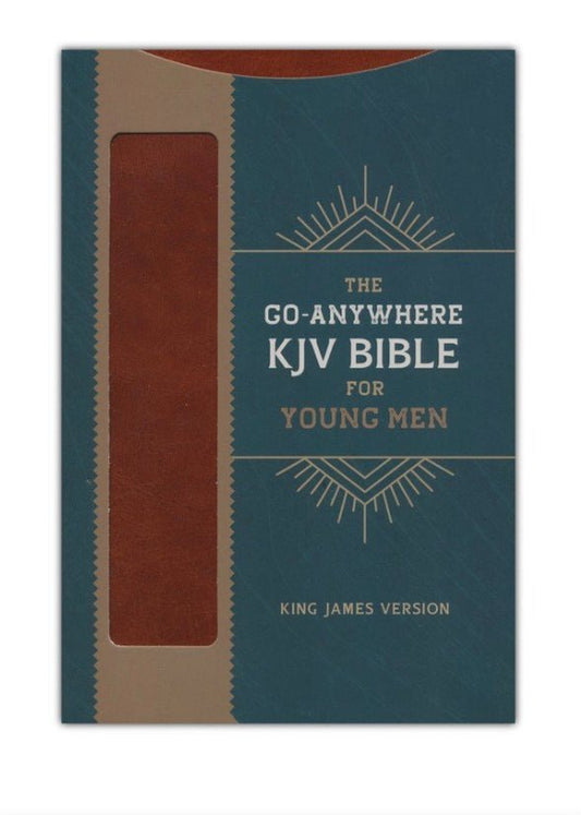 The Go-Anywhere KJV Bible for Young Men [Woodgrain Chestnut] | 2FruitBearers