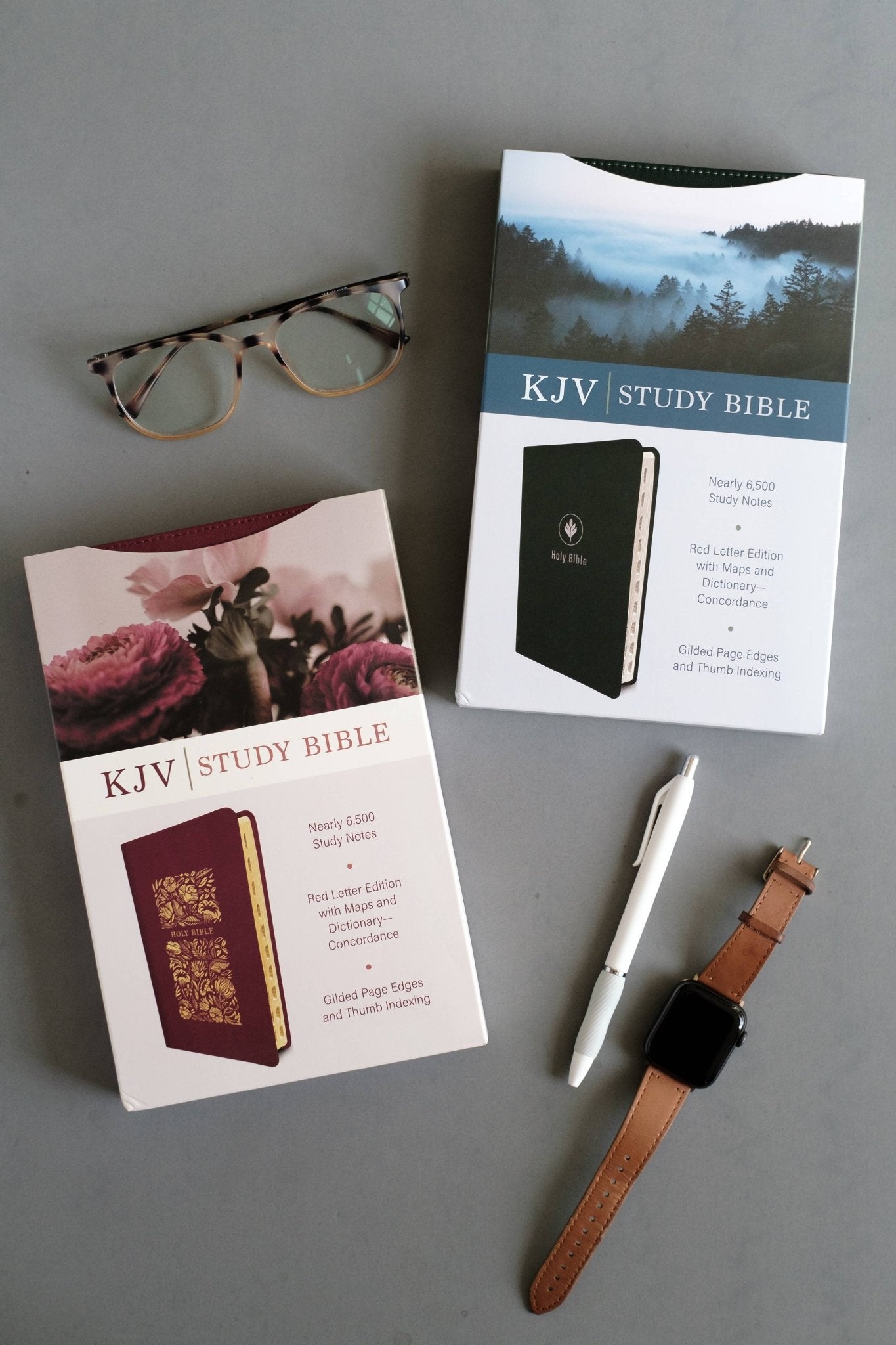 The KJV Study Bible, Indexed (Crimson Bouquet) | 2FruitBearers