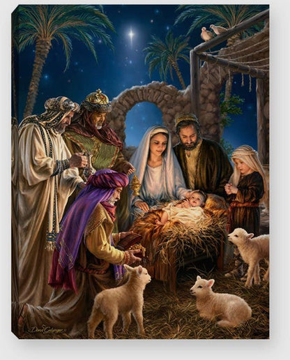The Nativity Lighted Tabletop Canvas | 2FruitBearers