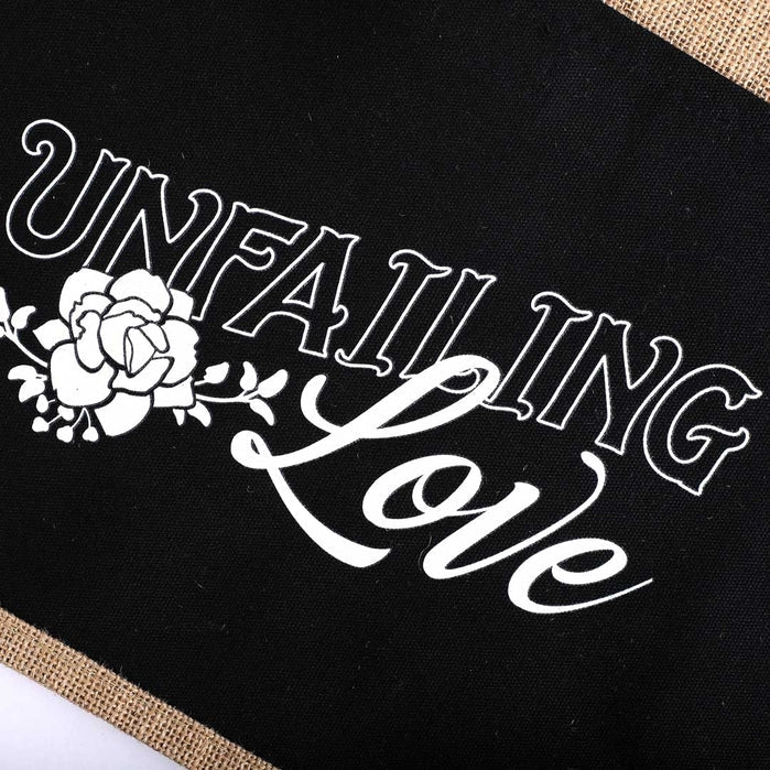 Unfailing Love Jute Tote Bag | 2FruitBearers