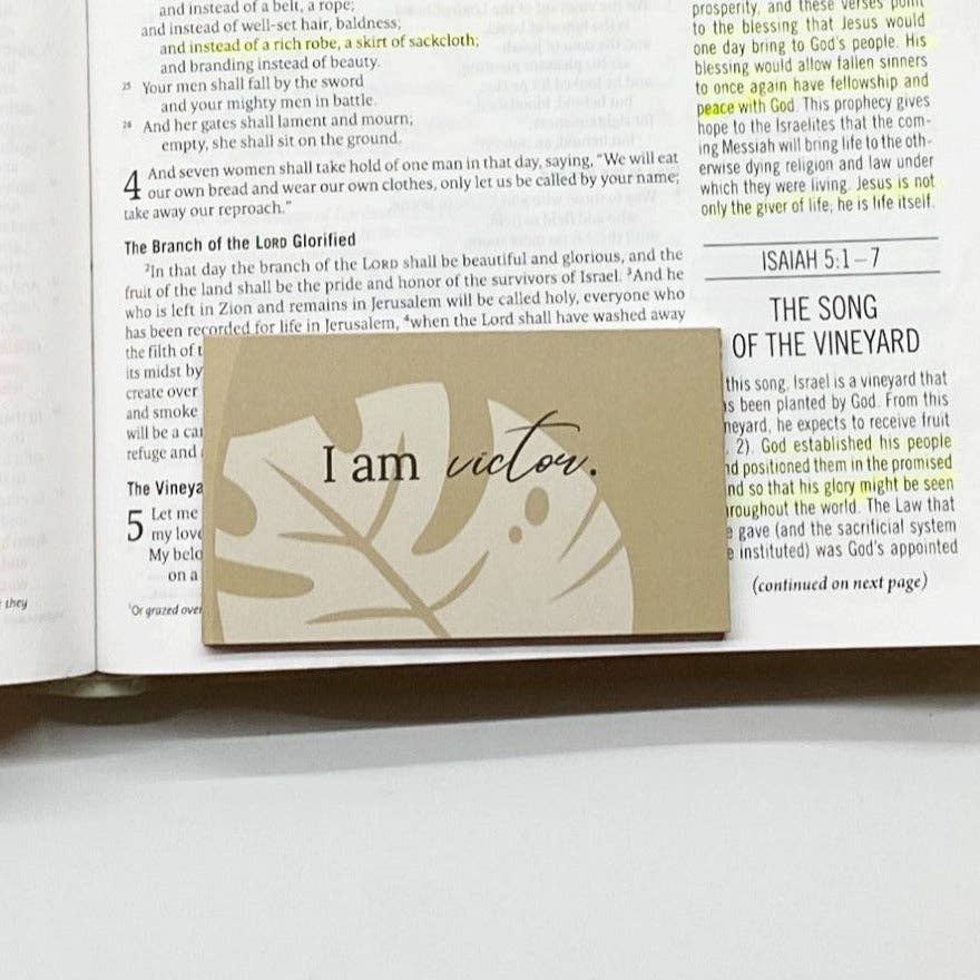Who God says I am Bible Verse Pocket Size Cards | 2FruitBearers