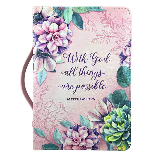 With God All Things Bible Cover | 2FruitBearers