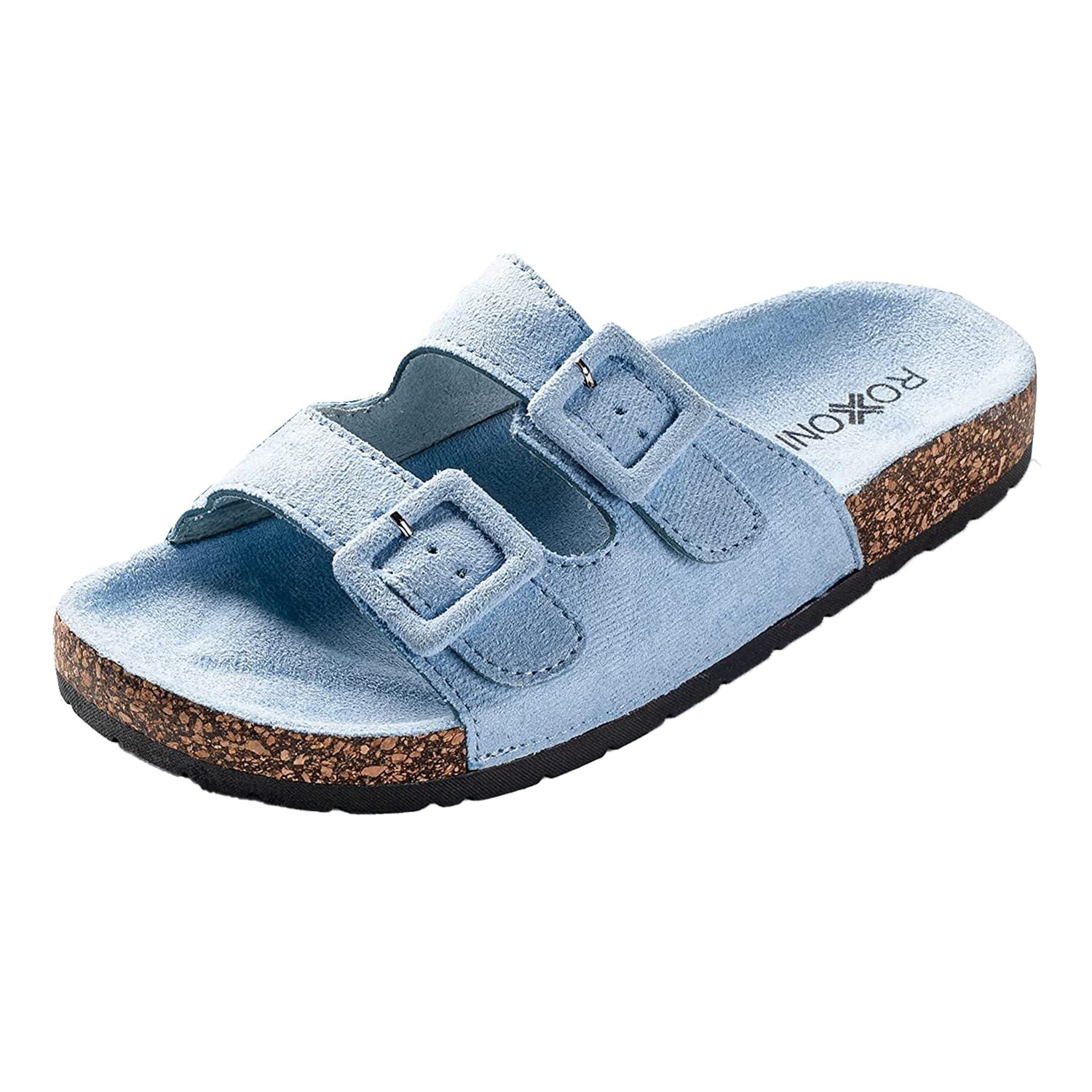 Women's Adjustable Double Buckle Flat Sandals | 2FruitBearers