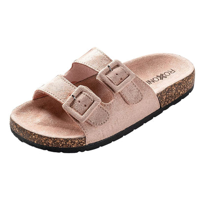 Women's Adjustable Double Buckle Flat Sandals | 2FruitBearers